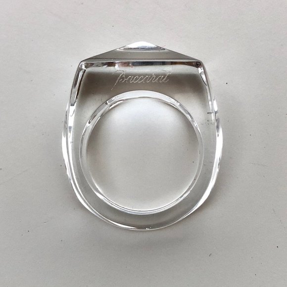 Baccarat Jewelry - ❤️⛏HP⛏❤️ VTG BACCARAT RING AUTHENTIC CLEAR CRYSTAL